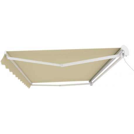 Tenda da sole ad apertura motorizzata 395x300 cm EASY in tessuto poliestere beige - X-METAL
