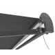 Tenda da sole ad apertura motorizzata 395x300 cm EASY in tessuto poliestere grigia - X-METAL