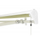 Tenda da sole ad apertura manuale 350x250 cm DECO in tessuto poliestere beige - X-METAL