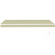 Tenda da sole ad apertura manuale 395x300 cm DECO in tessuto poliestere beige - X-METAL
