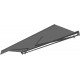 Tenda da sole ad apertura manuale 395x300 cm DECO in tessuto poliestere grigio - X-METAL