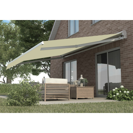 Tenda da sole ad apertura motorizzata 295x200 cm DECO in tessuto poliestere beige - X-METAL