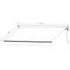 Tenda da sole ad apertura motorizzata 350x250 cm DECO in tessuto poliestere grigio - X-METAL