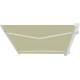 Tenda da sole ad apertura manuale 400x300cm LUXO tessuto poliestere beige - X-METAL