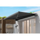 Tenda da sole ad apertura motorizzata 400x300cm LUXO tessuto poliestere grigio - X-METAL