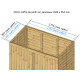 Box da giardino in legno trattato 28mm 2000L ALTO Bianco - Gardy Shelter