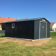 Casetta in lamiera 15,16m² PLUS antracite + set di montaggio X-METAL