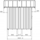 Casetta da giardino in PVC 4,9m² UTILITY bianco e grigio verde + kit di ancoraggio Grosfillex