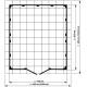 Casetta da giardino in PVC 11,2m² UTILITY bianco e grigio blu + kit di ancoraggio Grosfillex 