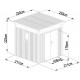 Casetta da giardino in acciaio zincato Kosto 5,29m² + kit di ancoraggio - X-Metal