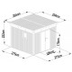 Casetta da giardino in acciaio zincato Kosto 8,64m² + kit di ancoraggio - X-Metal