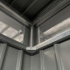 Casetta da giardino in acciaio zincato Kosto 8,64m² + kit di ancoraggio - X-Metal