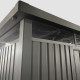 Casetta da giardino in acciaio zincato Kosto 8,64m² + kit di ancoraggio - X-Metal