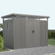Casetta da giardino in acciaio zincato Kosto 6,76m² + kit di ancoraggio - X-Metal