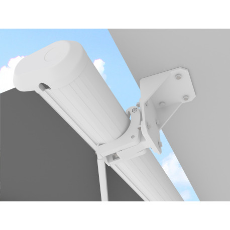 Fissaggio a parete e sottotetto bianco per tenda a cassonetto X-METAL