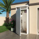 Casetta da giardino modulare coibentata 1x1m bianca - pavimento incluso - Everbox