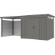 Pareti aggiuntive in acciaio zincato 0,4mm per tettoie addossate Kosto P.211cm - X-METAL