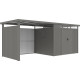 Pareti aggiuntive in acciaio zincato 0,4mm per tettoie addossate Kosto P.211cm - X-METAL
