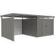 Pareti aggiuntive in acciaio zincato 0,4mm per pensiline addossate Kosto D.275cm - X-METAL
