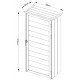 Armadio da esterno in legno composito H.179cm - Woodlife Garden