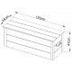 Baule da giardino in legno composito da 240 litri - Woodlife Garden