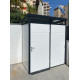Casetta da giardino modulare coibentata profili neri 2x1m - pavimento incluso - Everbox