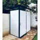 Casetta da giardino modulare coibentata profili neri 2x1m - pavimento incluso - Everbox