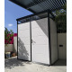 Casetta da giardino modulare coibentata profili neri 2x1m - pavimento incluso - Everbox