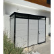 Casetta da giardino modulare coibentata profili neri 3x1m - pavimento incluso - Everbox
