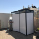 Casetta da giardino modulare coibentata profili neri 3x1m - pavimento incluso - Everbox