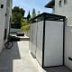 Casetta da giardino modulare coibentata profili neri 3x1m - pavimento incluso - Everbox