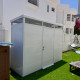 Casetta da giardino modulare coibentata 3x1m bianca - pavimento incluso - Everbox