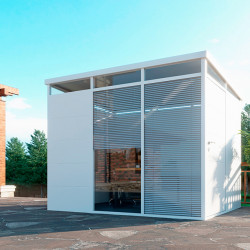 Casetta da giardino modulare coibentata 3x2m bianca - pavimento incluso - Everbox