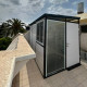 Casetta da giardino modulare coibentata profili neri 3x2m - pavimento incluso - Everbox