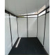Casetta da giardino modulare coibentata profili neri 3x2m - pavimento incluso - Everbox