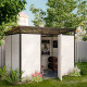 Casetta da giardino modulare coibentata profili neri 3x2m - pavimento incluso - Everbox