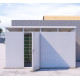 Casetta da giardino modulare coibentata 4x2m bianca - pavimento incluso - Everbox