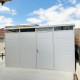 Casetta da giardino modulare coibentata 4x2m bianca - pavimento incluso - Everbox