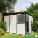 Casetta da giardino modulare coibentata profili neri 3x3m - pavimento incluso - Everbox