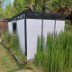 Casetta da giardino modulare coibentata profili neri 3x3m - pavimento incluso - Everbox