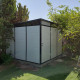 Casetta da giardino modulare coibentata profili neri 3x3m - pavimento incluso - Everbox