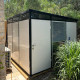 Casetta da giardino modulare coibentata profili neri 3x3m - pavimento incluso - Everbox