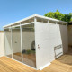 Casetta da giardino modulare coibentata 3x3m bianca - pavimento incluso - Everbox