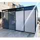 Casetta da giardino modulare coibentata profili neri 4x3m - pavimento incluso - Everbox