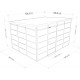 Casetta da giardino modulare coibentata profili neri 4x3m - pavimento incluso - Everbox