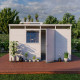 Casetta da giardino modulare coibentata 4x3m bianca - pavimento incluso - Everbox