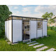 Casetta da giardino modulare coibentata profili neri 5x3m - pavimento incluso - Everbox