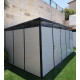 Casetta da giardino modulare coibentata profili neri 5x3m - pavimento incluso - Everbox