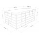 Casetta da giardino modulare coibentata profili neri 5x3m - pavimento incluso - Everbox