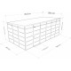 Casetta da giardino modulare coibentata 6x3m bianca - pavimento incluso - Everbox